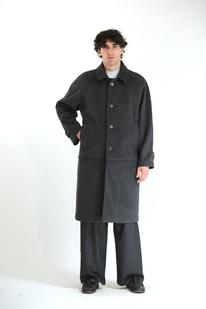 Cappotto lungo/corto panno grigio