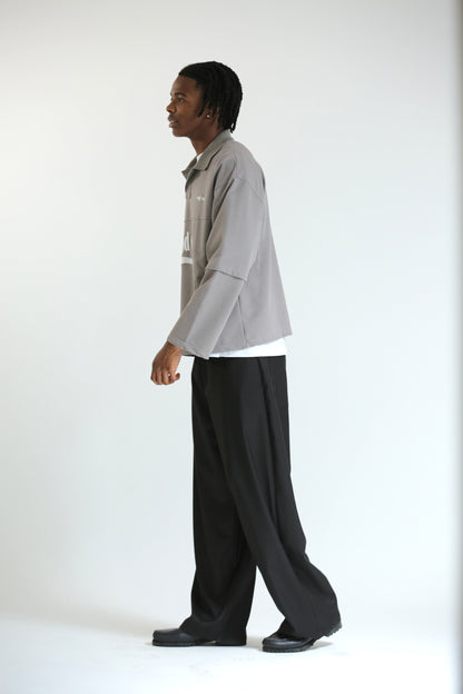 Polo long sleeve Grigia doppia manica