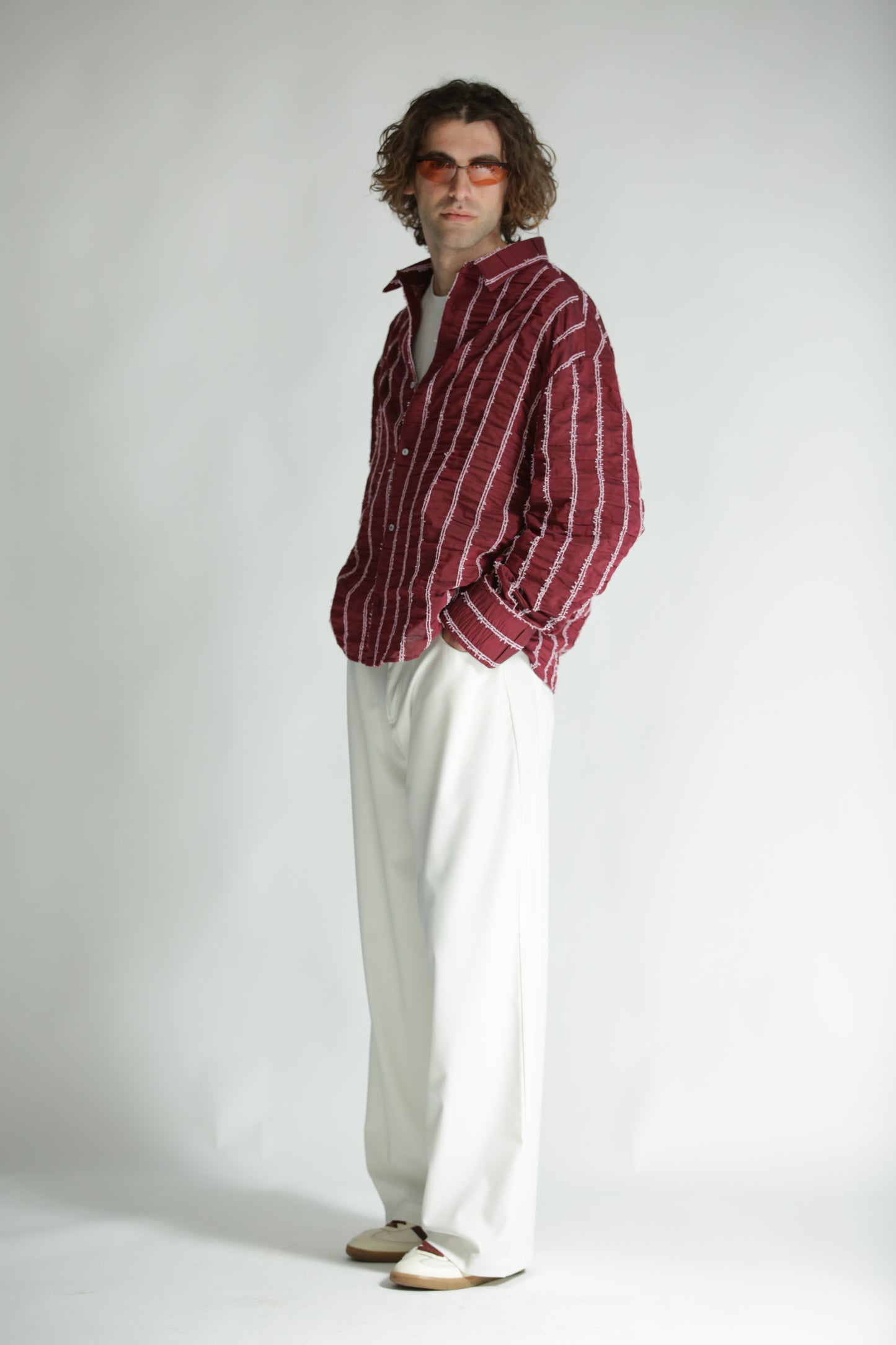 Camicia rilievo rossa