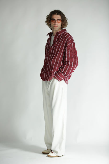 Camicia rilievo rossa