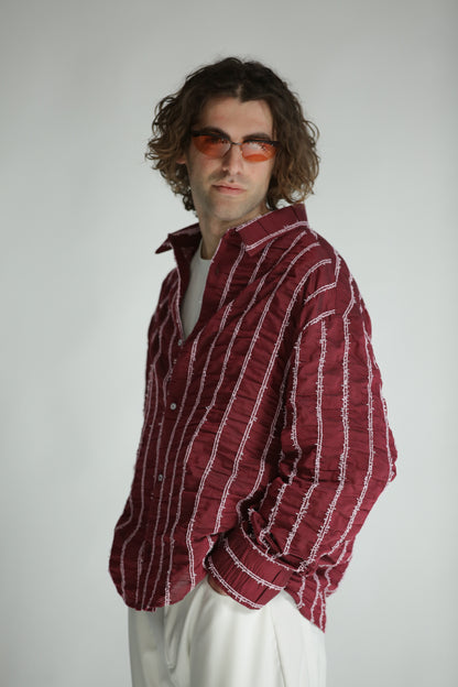 Camicia rilievo rossa