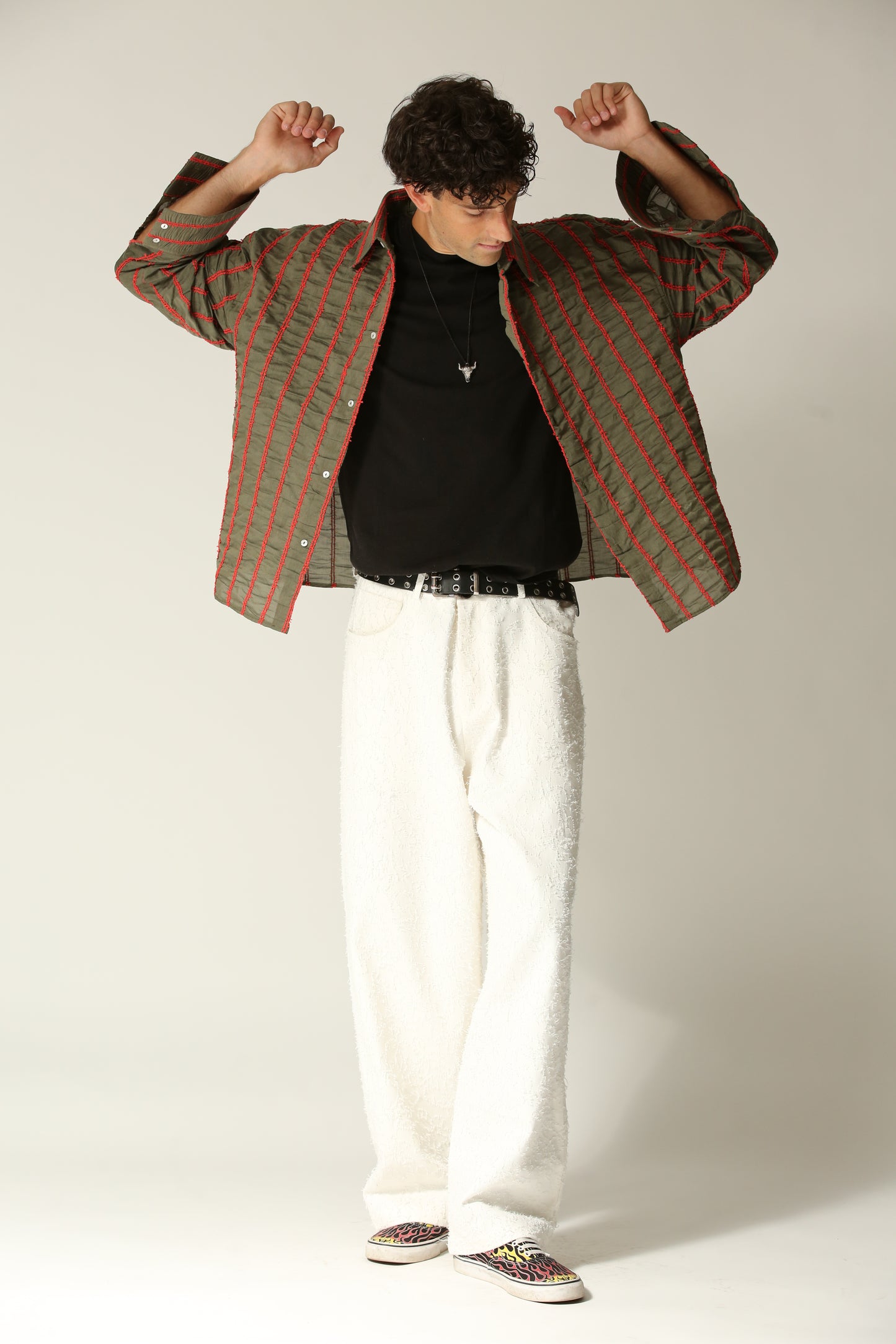 Camicia rilievo verde