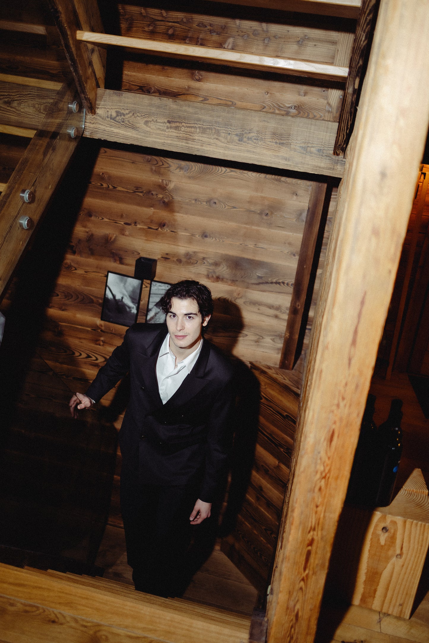 Giacca doppiopetto nera