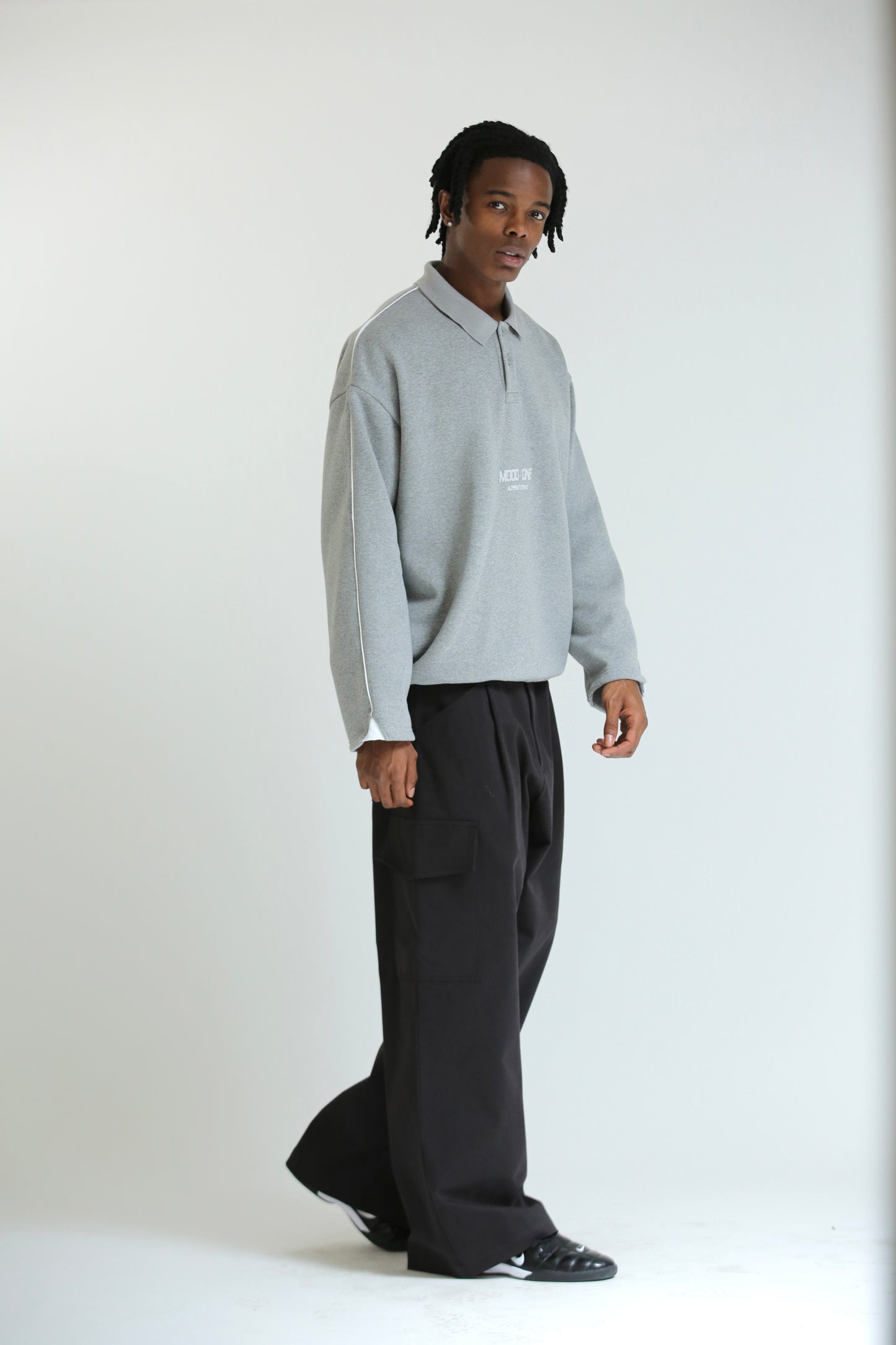 Pantalone tasconato nero cotone