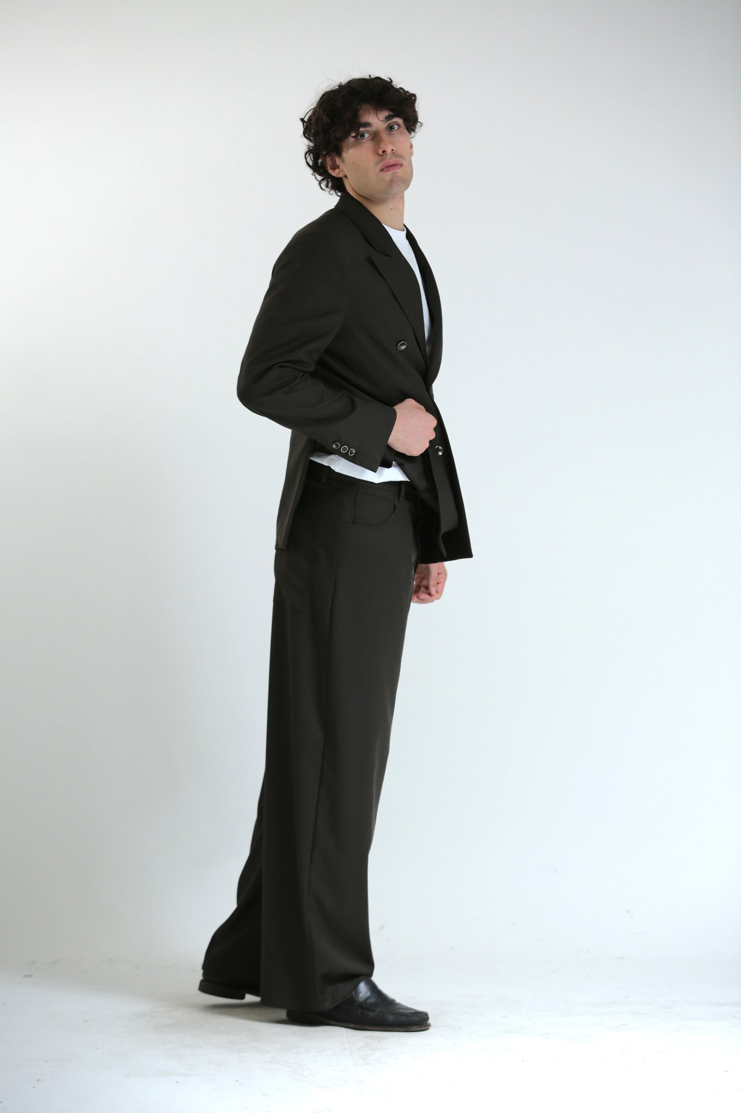 Pantalone Baggy verde scuro