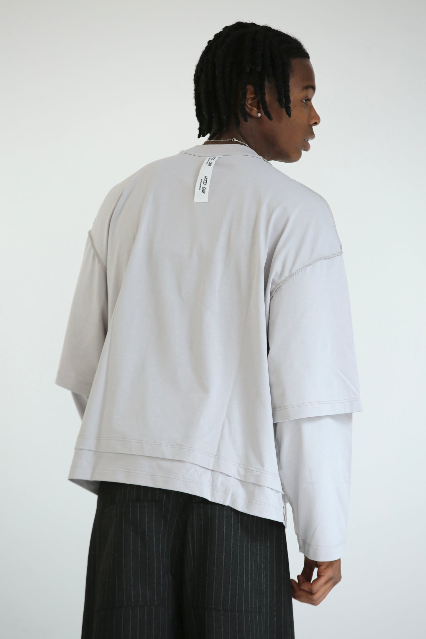 Long sleeve grigio perla