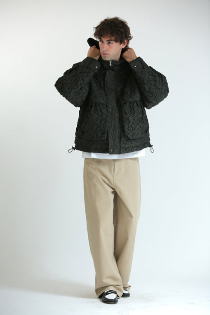 Pantalone Baggy in cotone beige