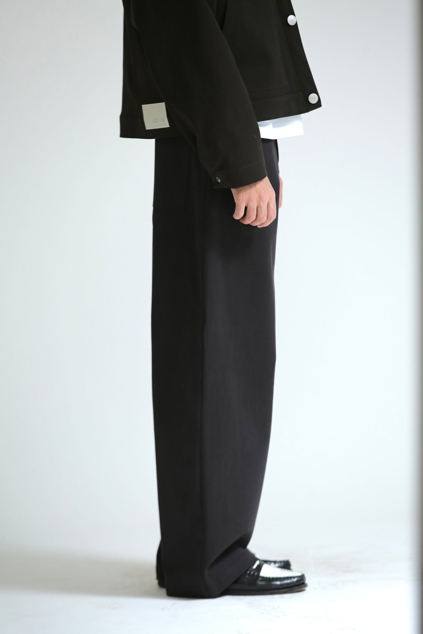 Pantalone Baggy nero in cotone