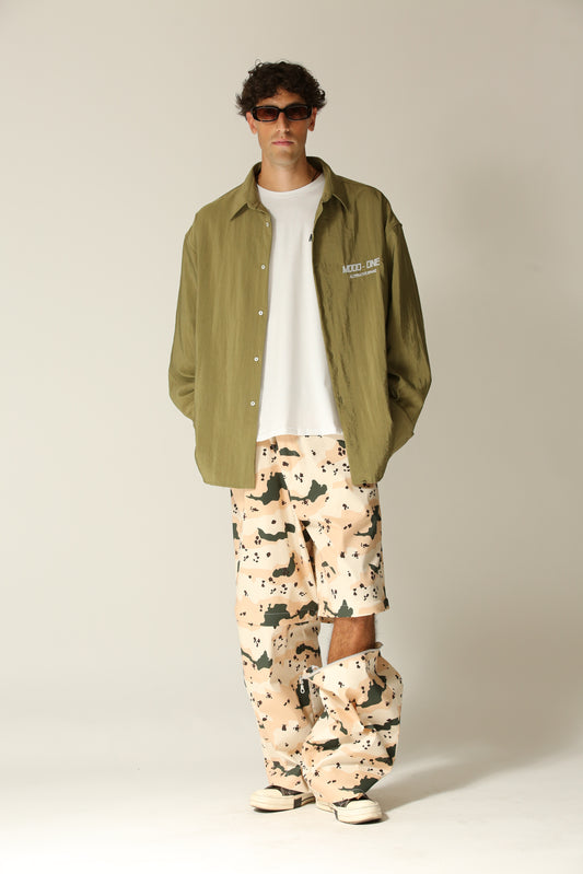 Camicia paracadute verde