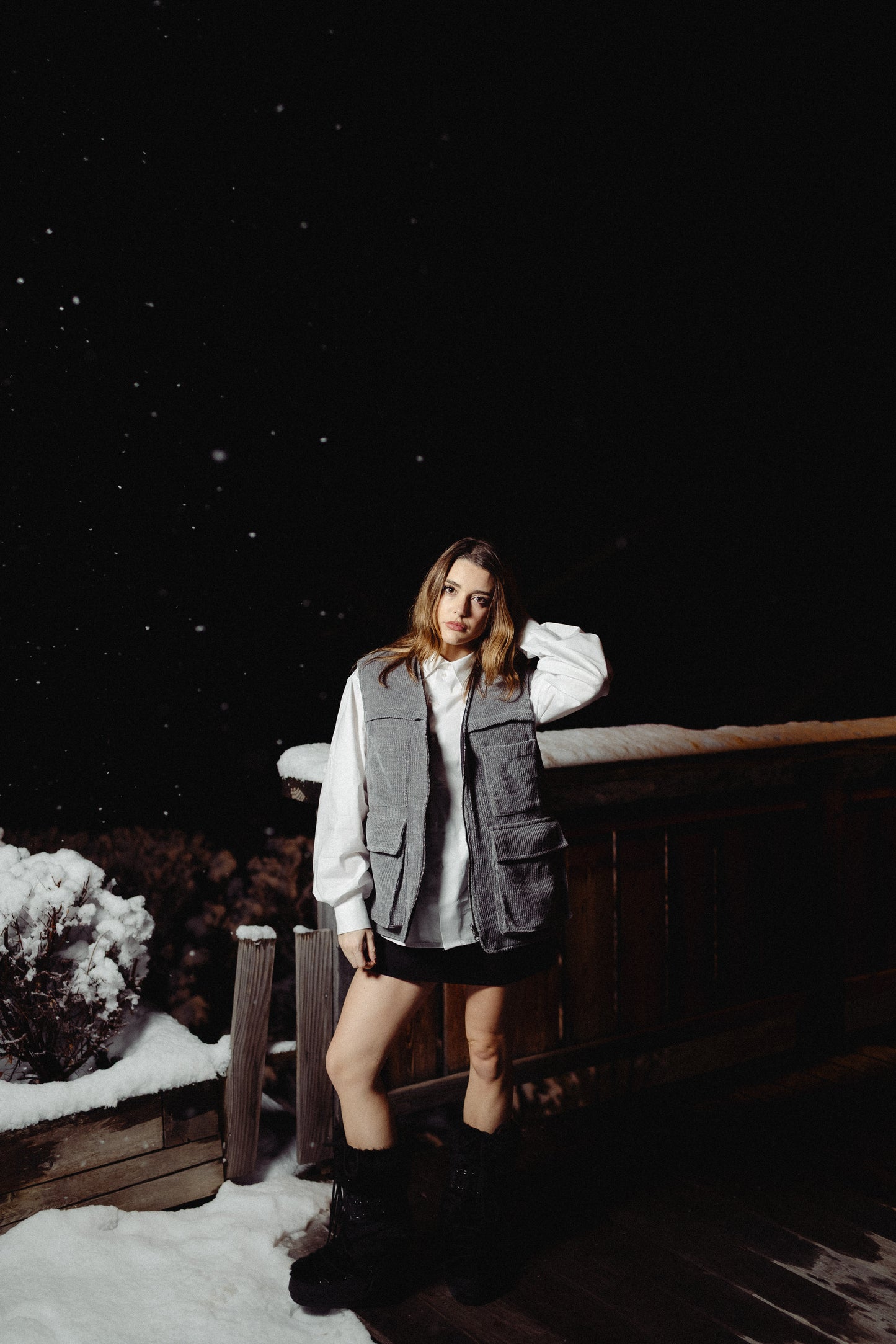 Gilet reversibile grigio/nero