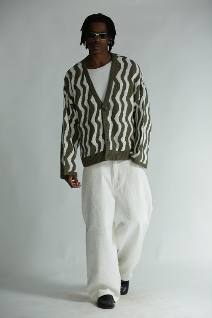 Denim graffiato bianco