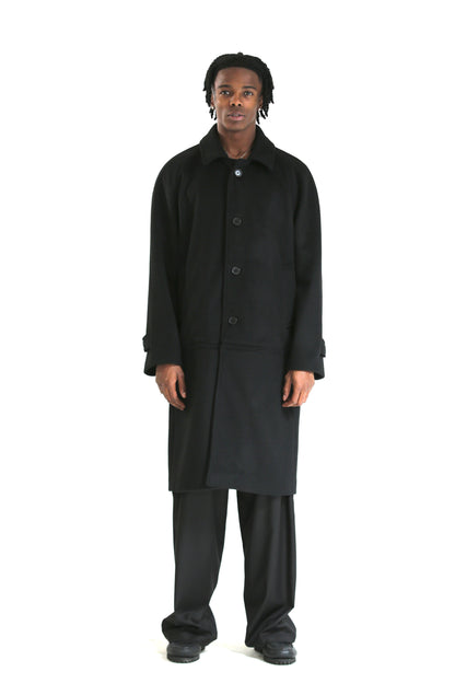 Cappotto lungo/corto panno nero