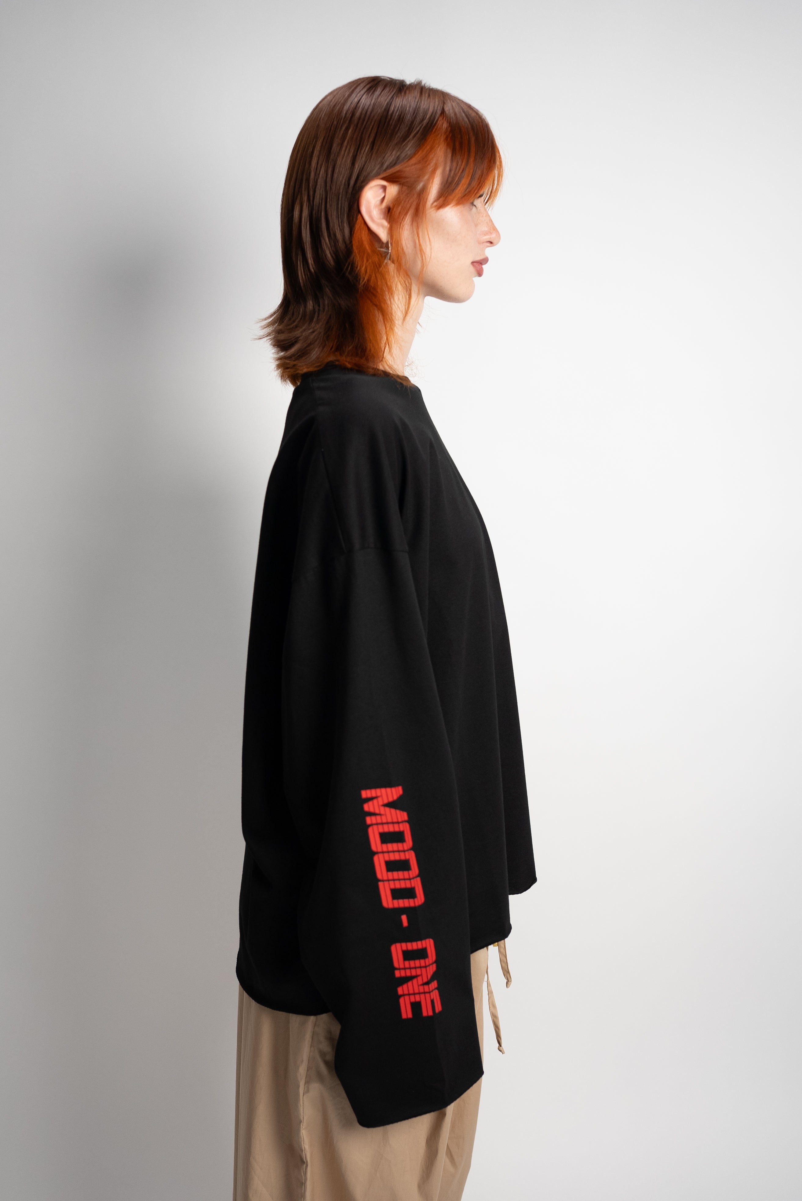 Long sleev red black