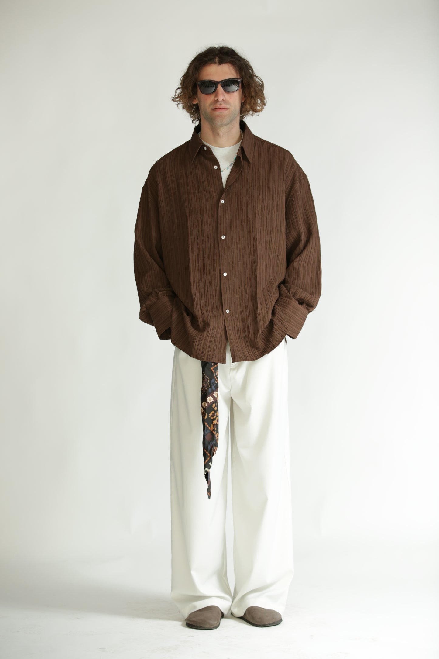 Camicia crepes moro