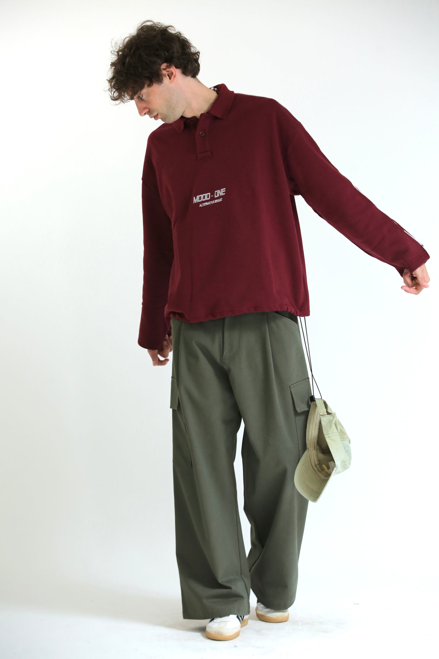 Felpa polo bordeaux