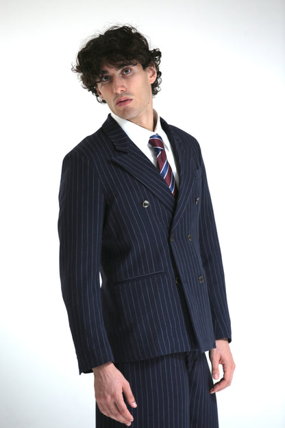 Camicia over sotto giacca bianca