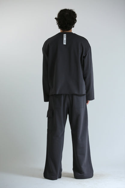 Long sleeve REVERSIBILE piombo