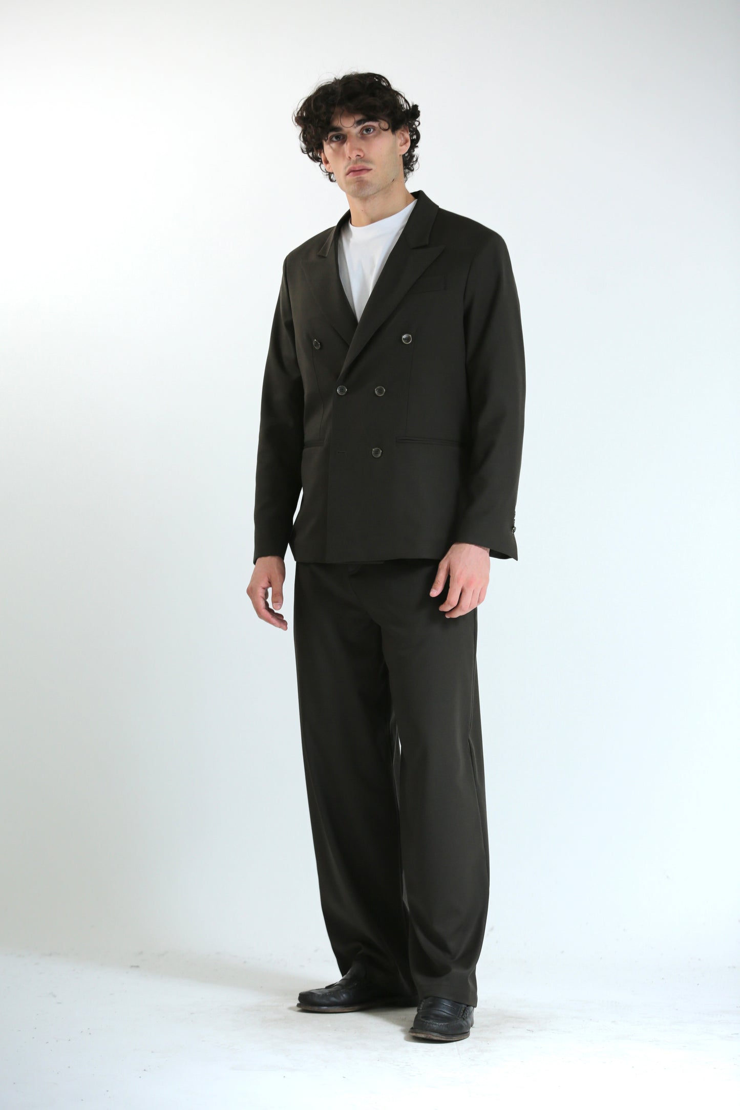 Pantalone Baggy verde scuro