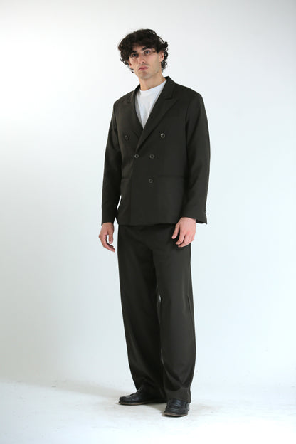 Pantalone Baggy verde scuro