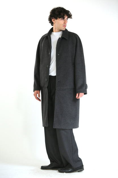 Cappotto lungo/corto panno grigio