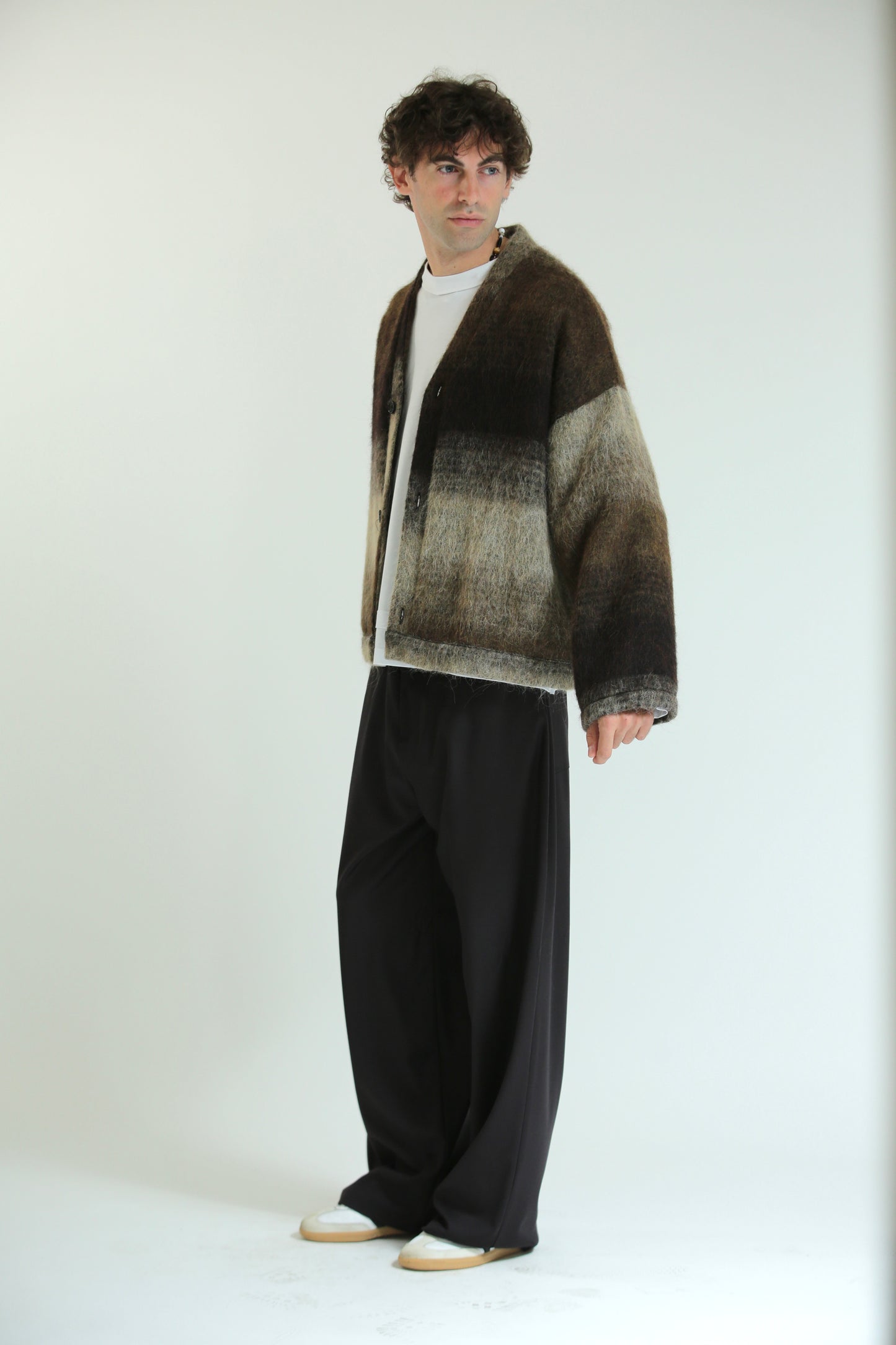 Cardigan mohair moro beige