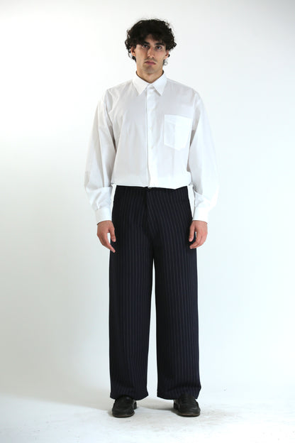 Camicia over sotto giacca bianca