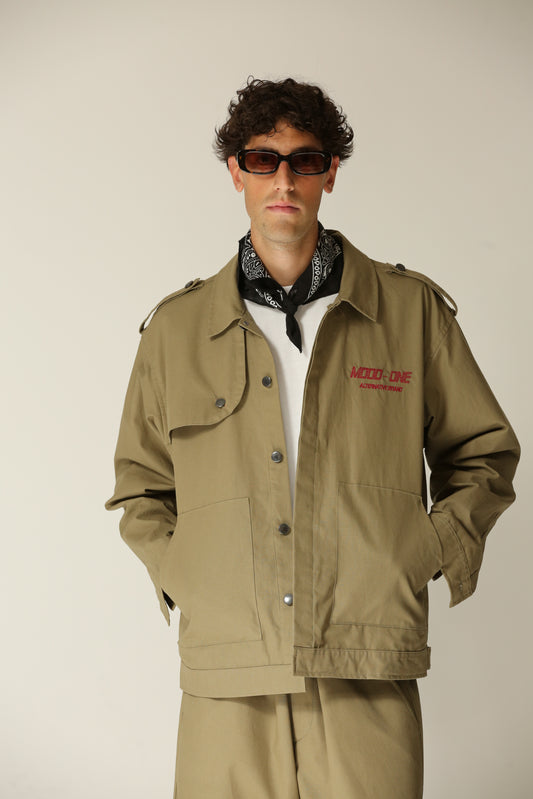 Giacca aviator verde militare