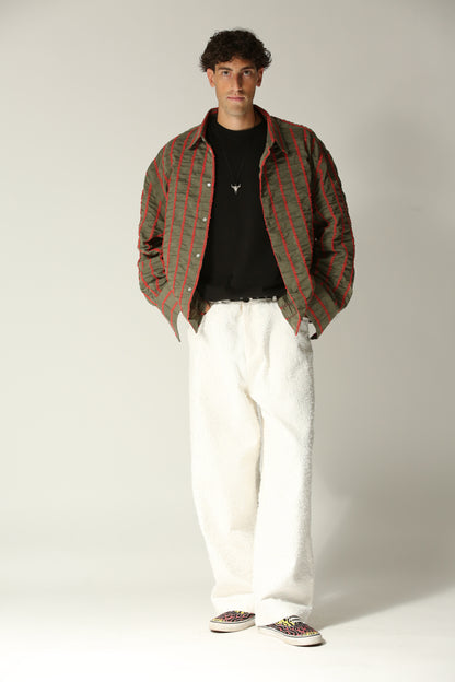 Camicia rilievo verde
