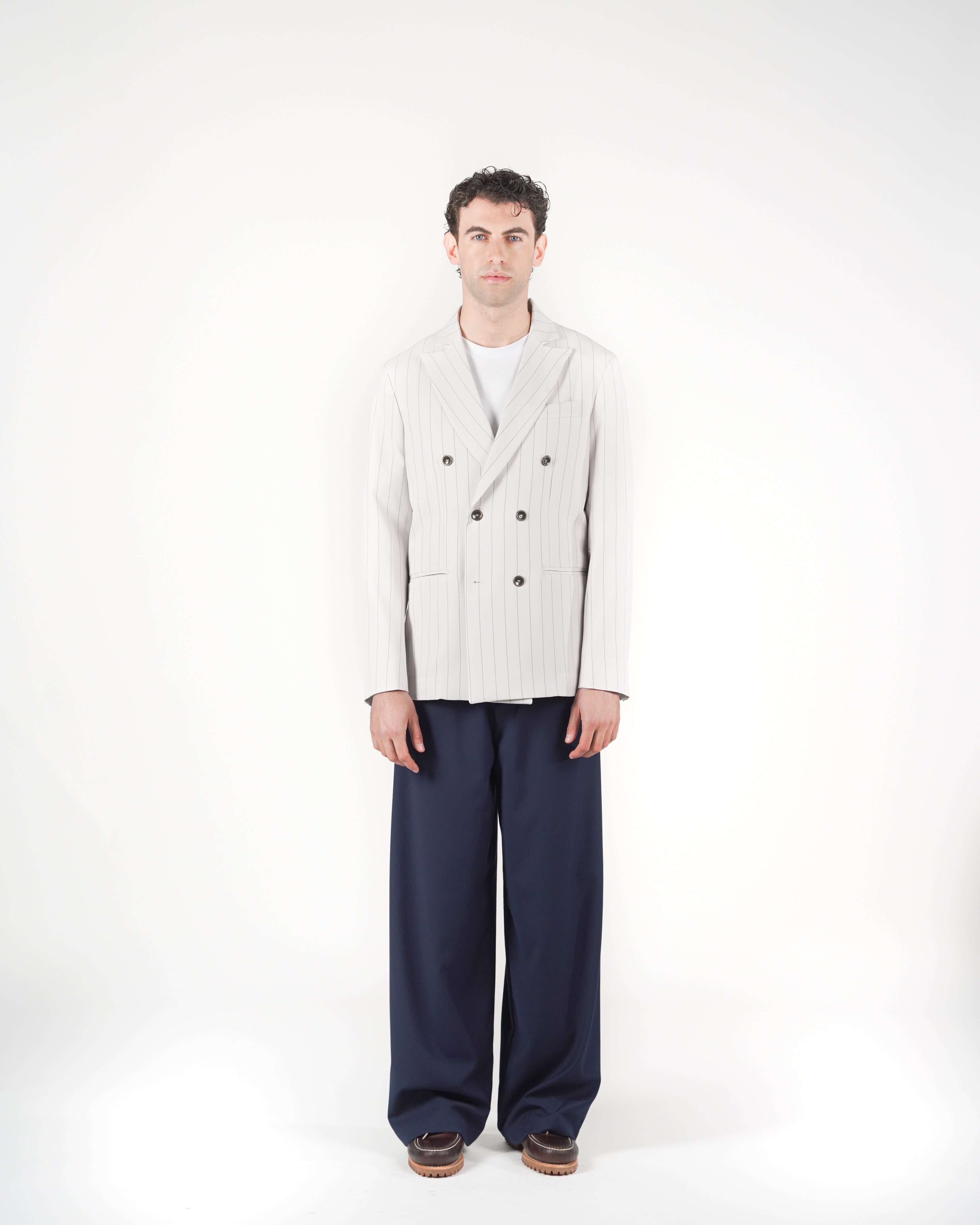 Pantalone baggy sartoriale blu