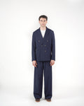 Pantalone Baggy sartoriale blu
