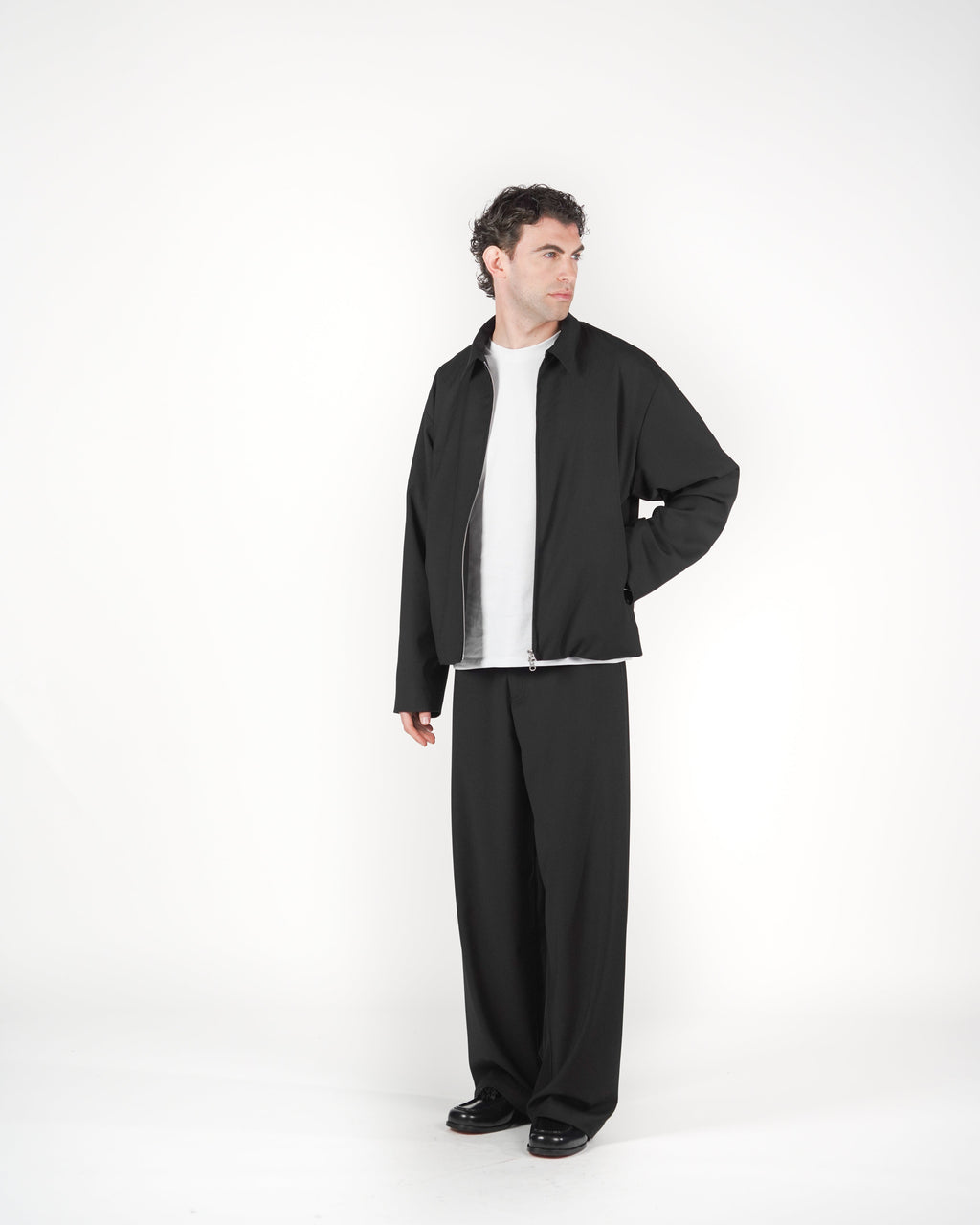 Pantalone baggy sartoriale nero