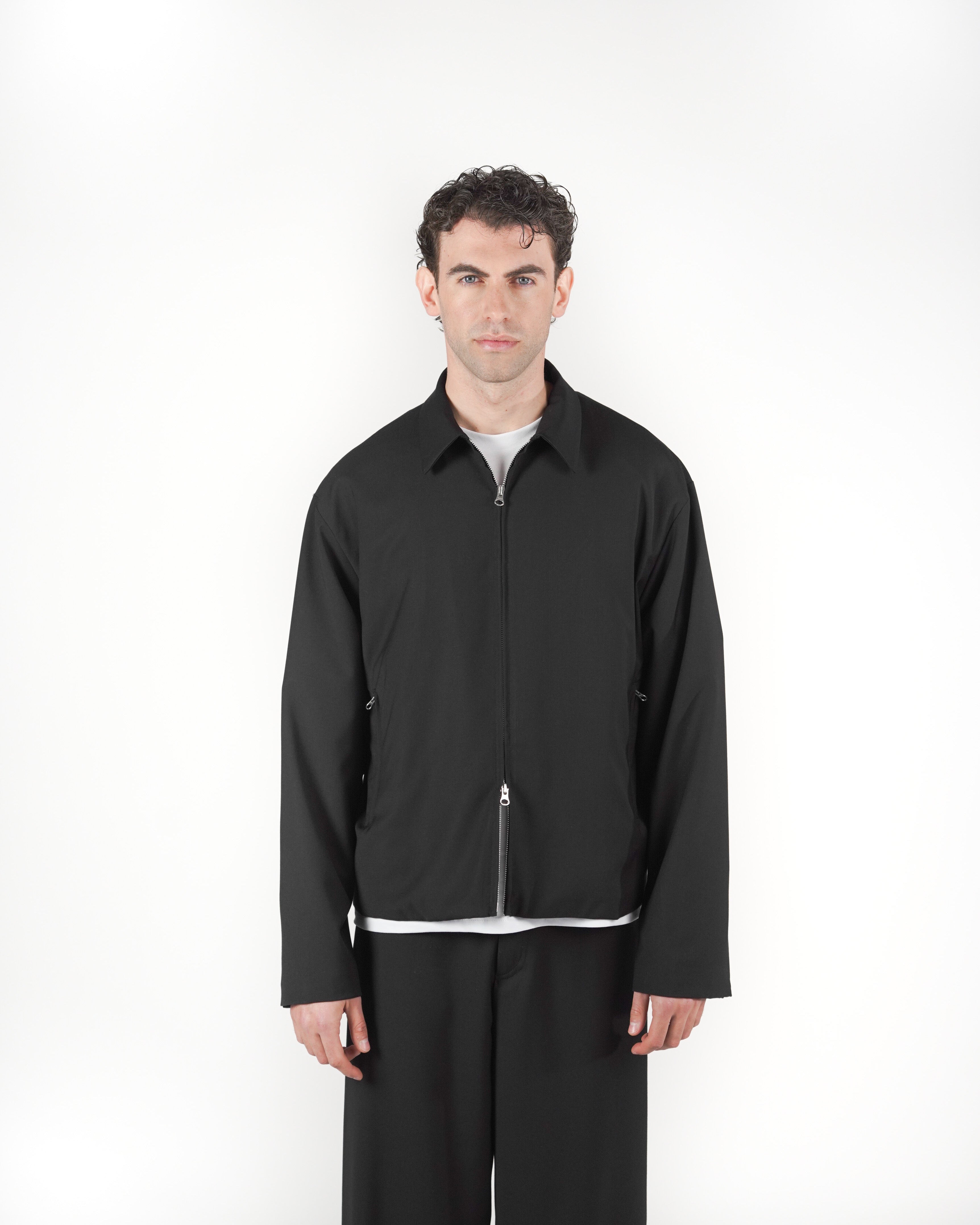 Giacca full zip nera