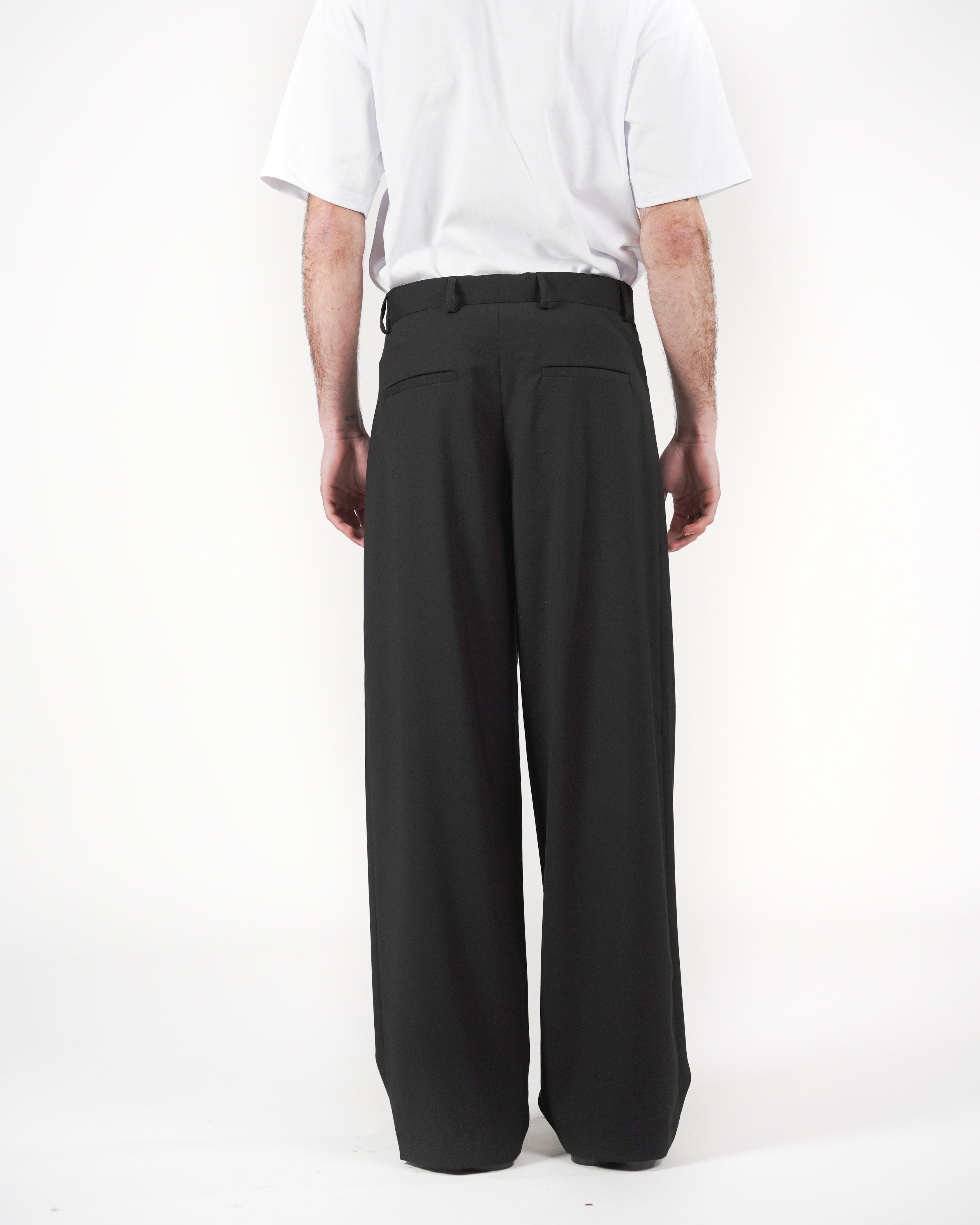 Pantalone baggy sartoriale nero