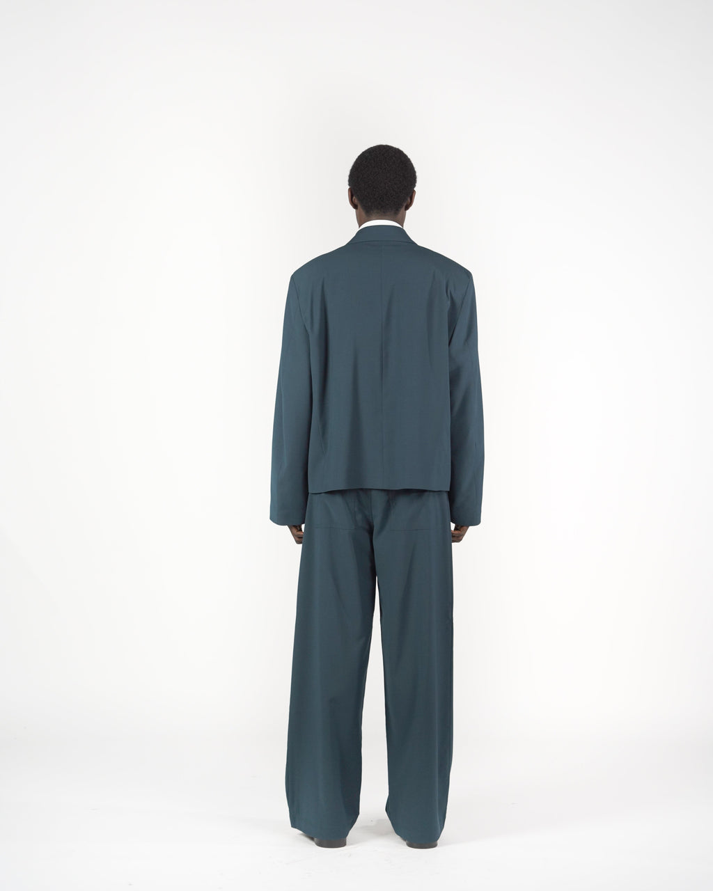 Pantalone baggy verde acqua