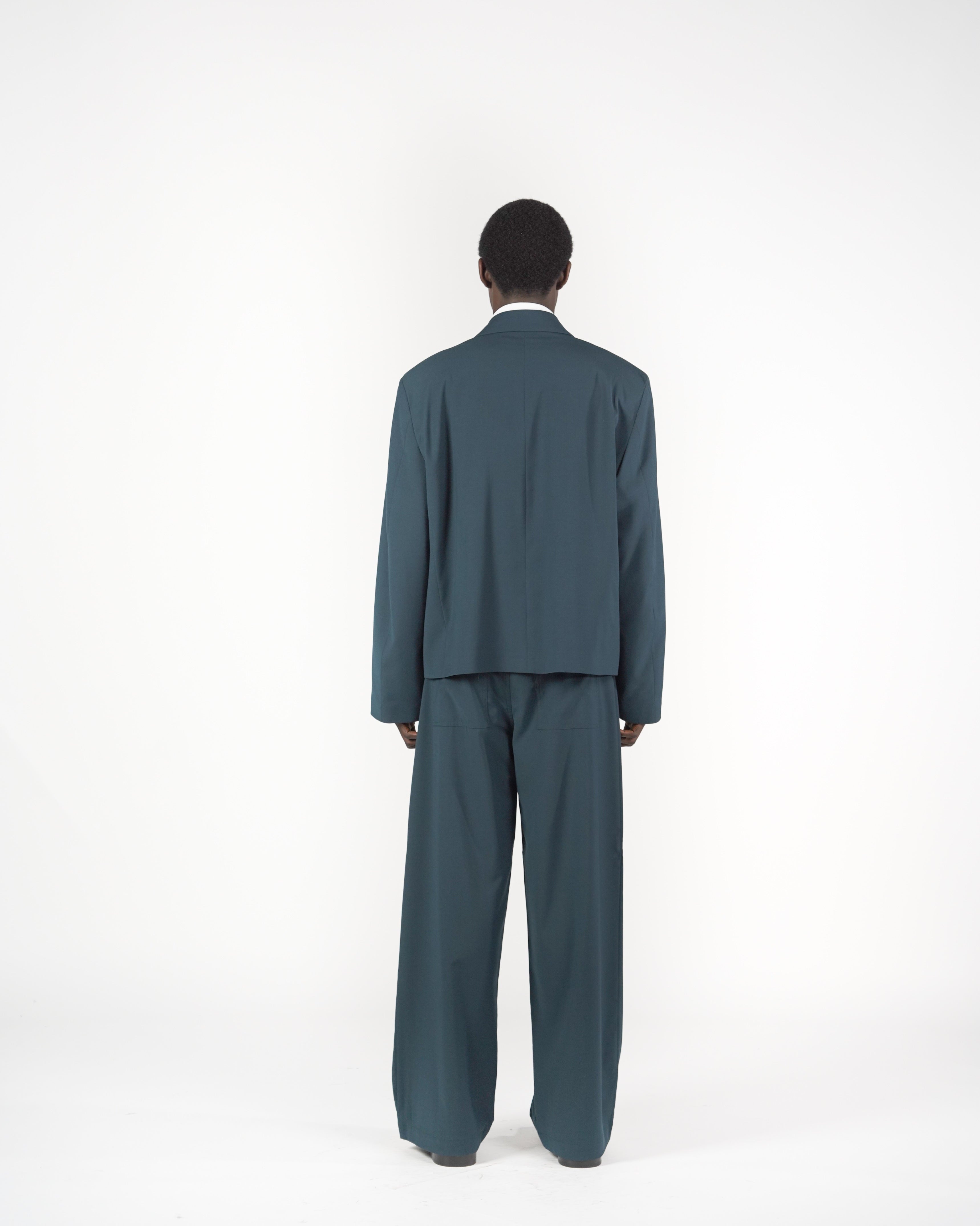 Pantalone baggy verde acqua