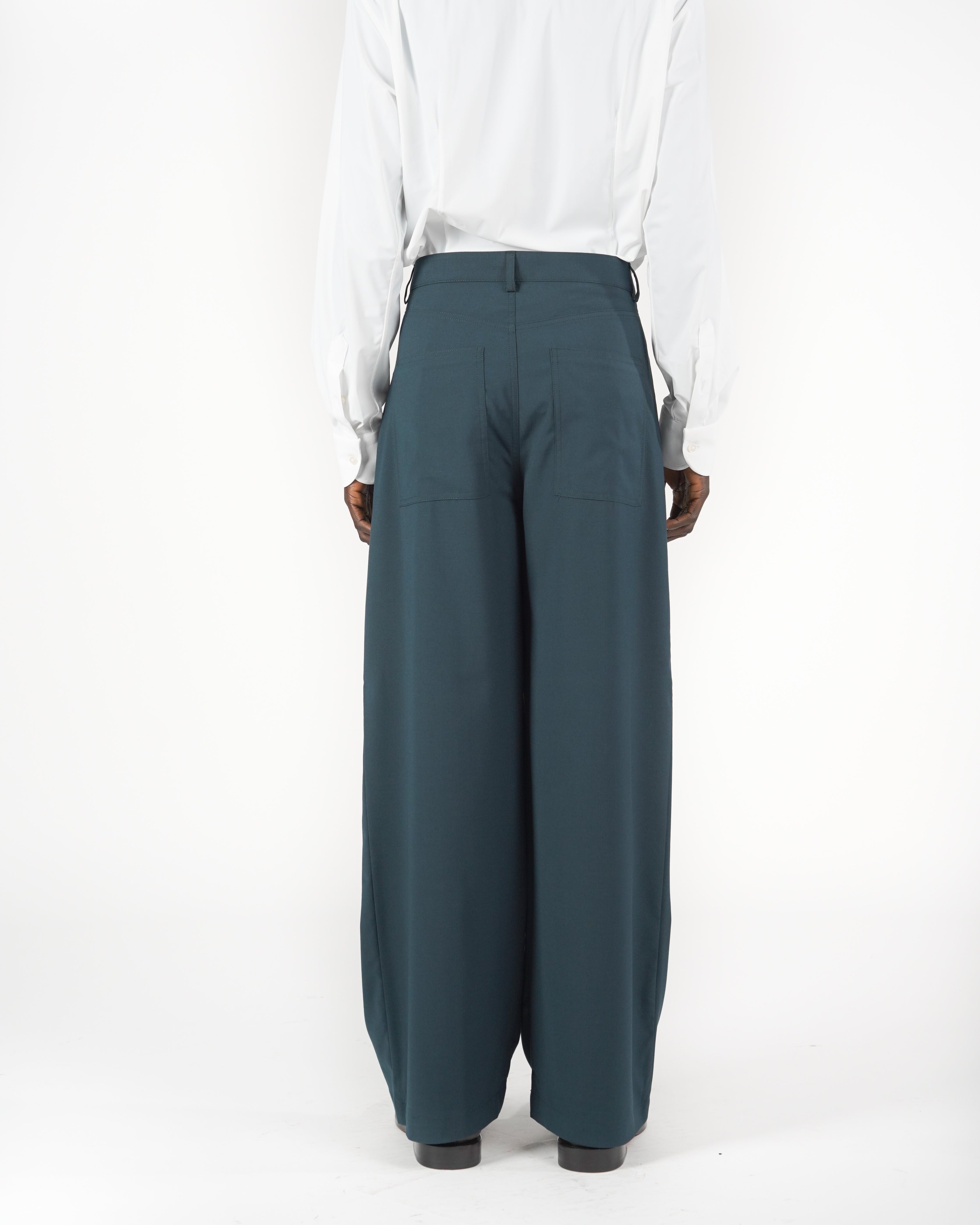 Pantalone baggy verde acqua
