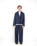 Pantalone baggy sartoriale solarium blu