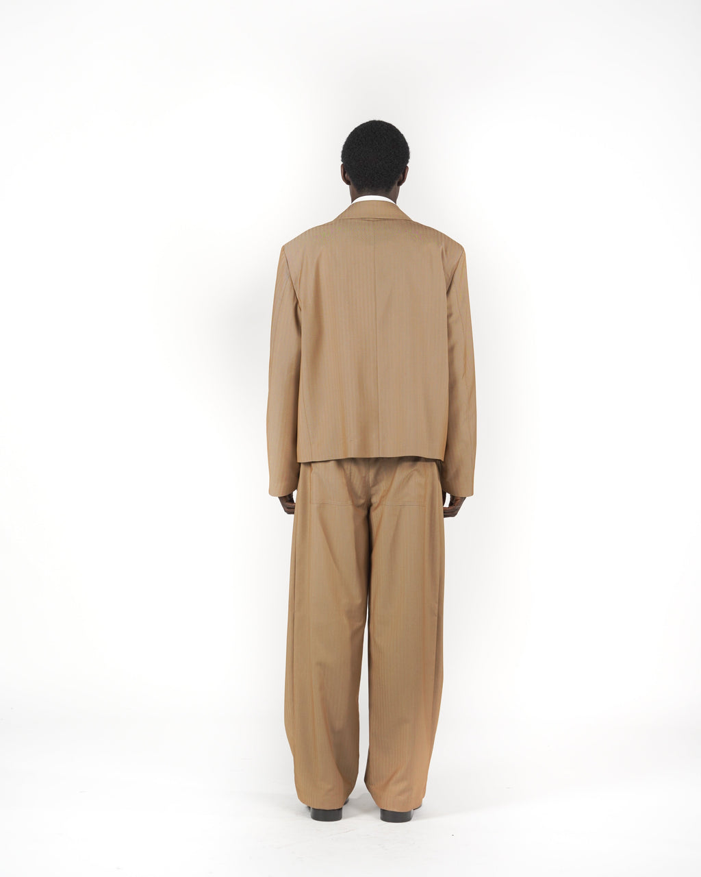 Pantalone baggy sartoriale solarium beige