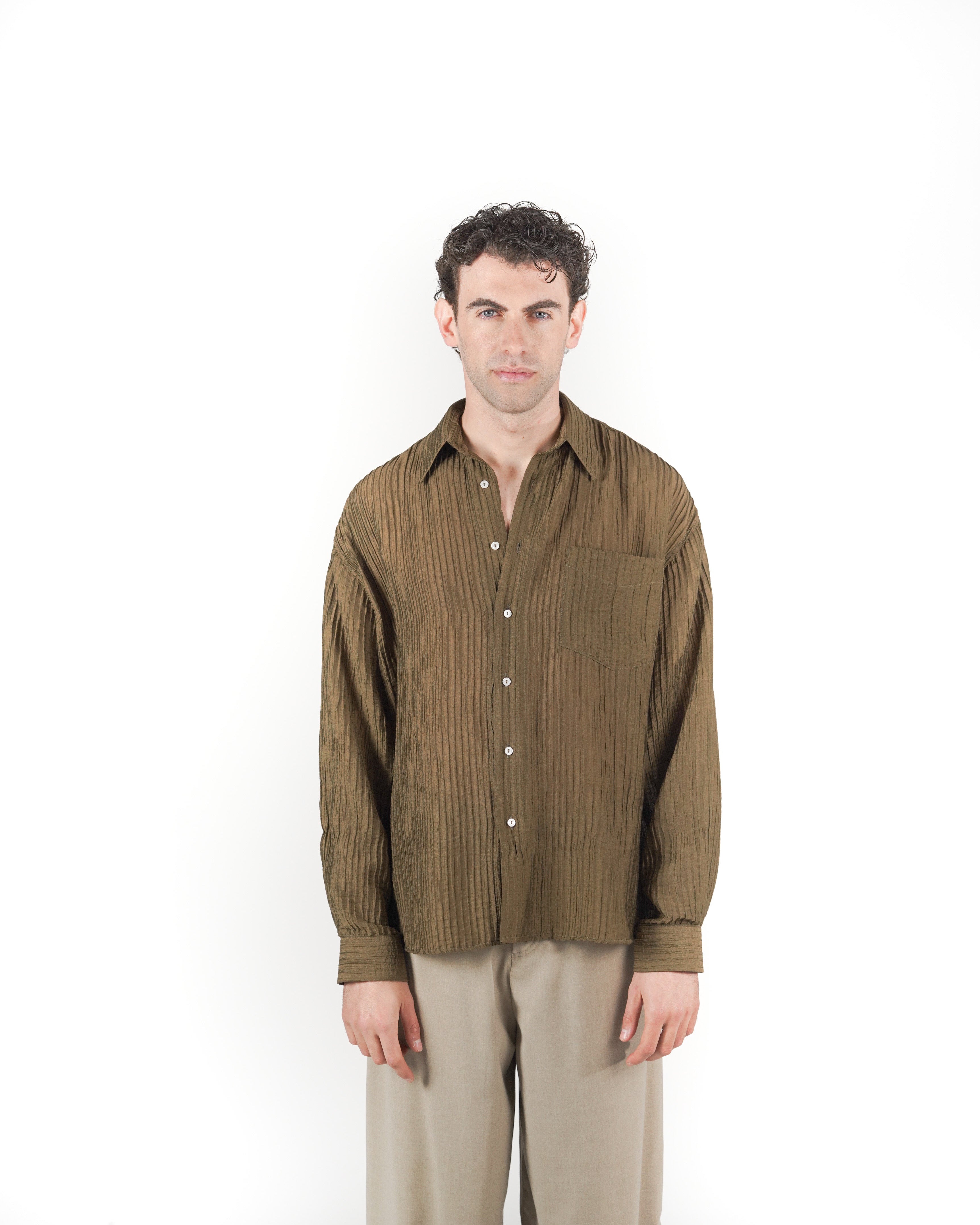 Camicia plissè moro