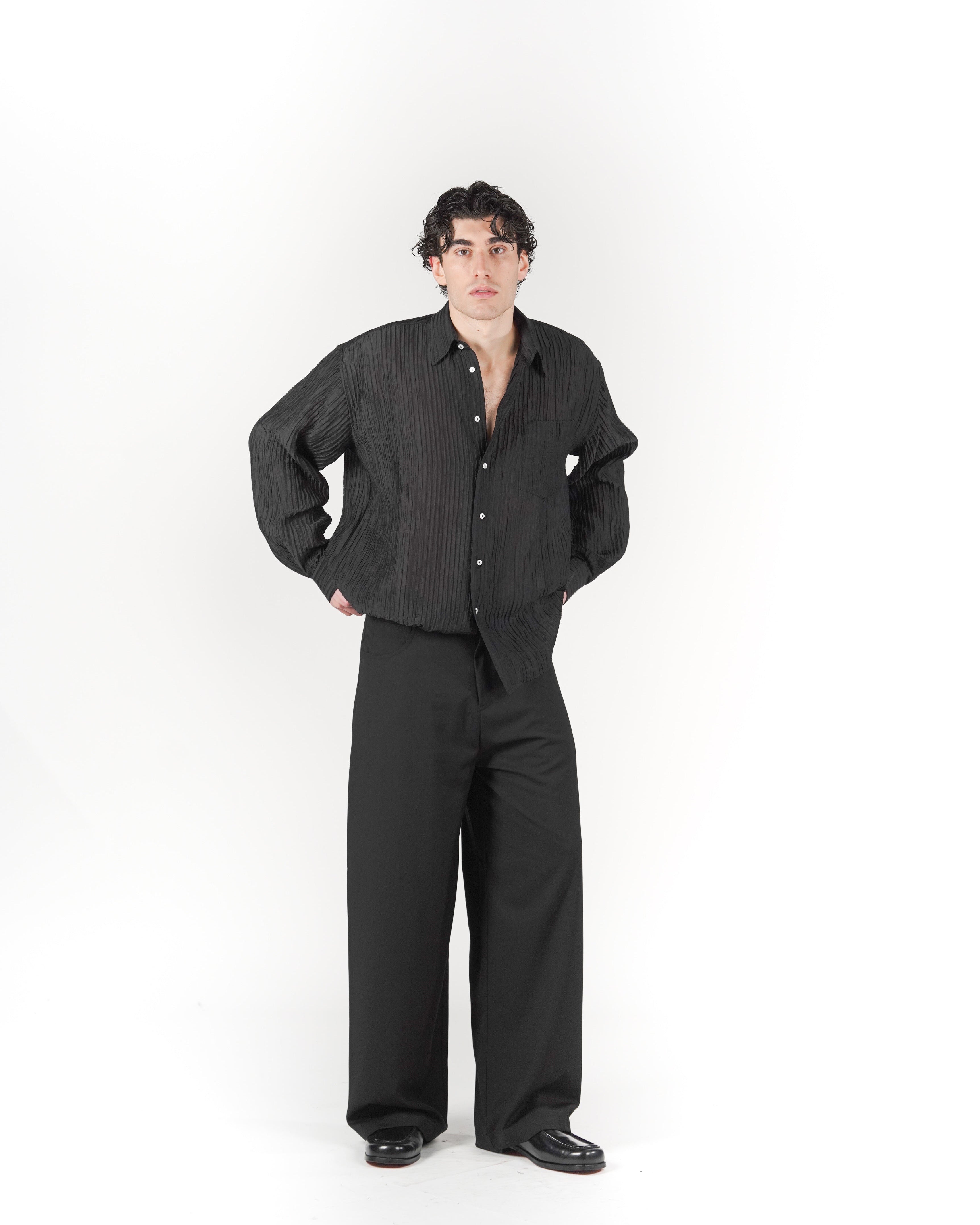 Pantalone baggy nero