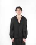 Camicia scollata nera