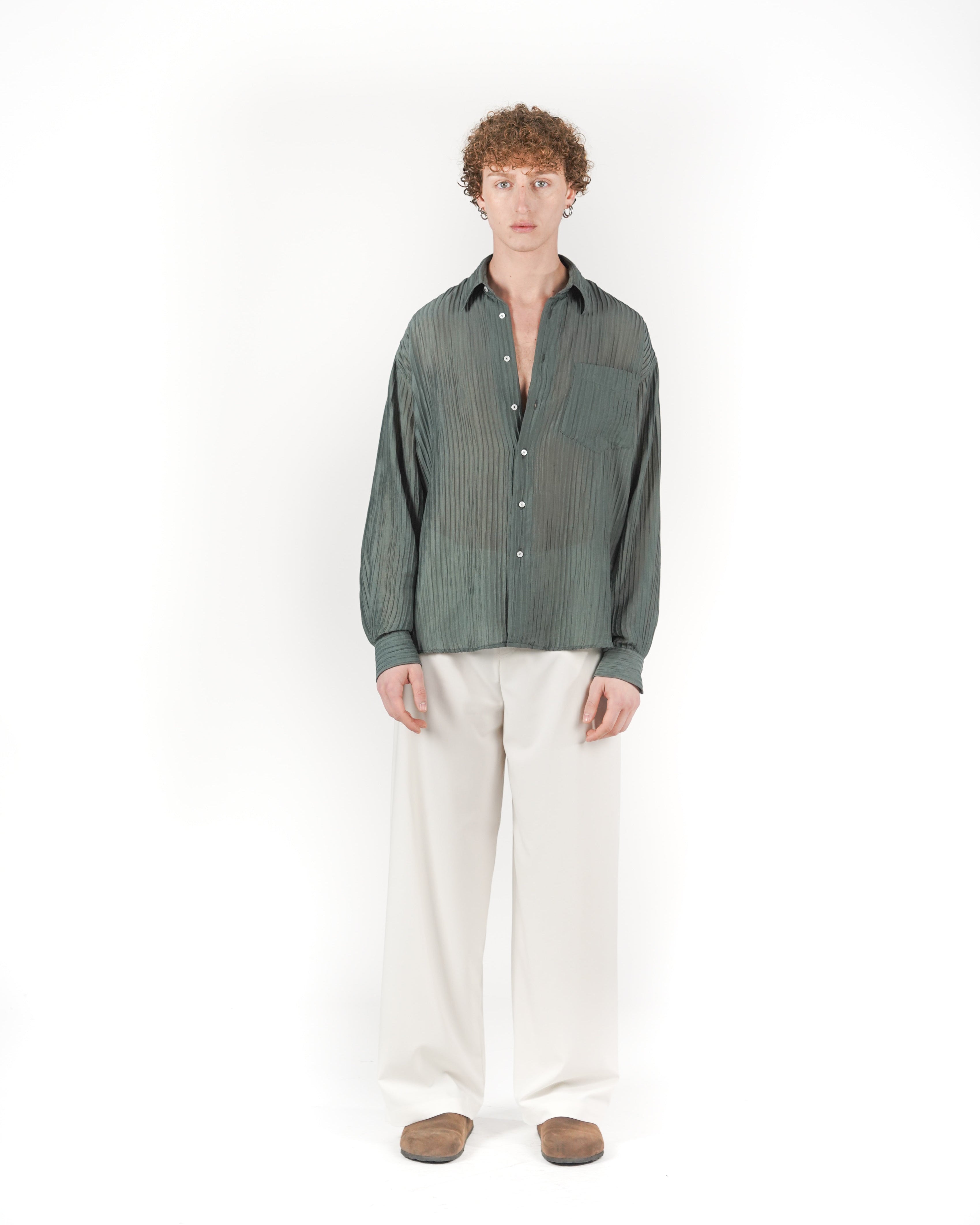 Pantalone baggy bianco