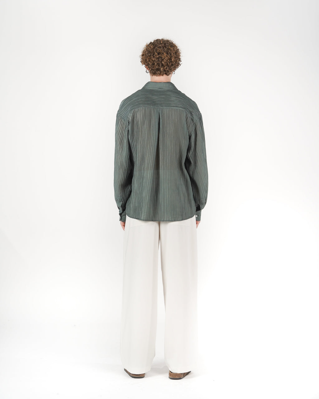 Pantalone baggy bianco