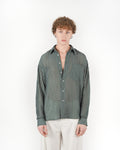 Camicia plissè verde