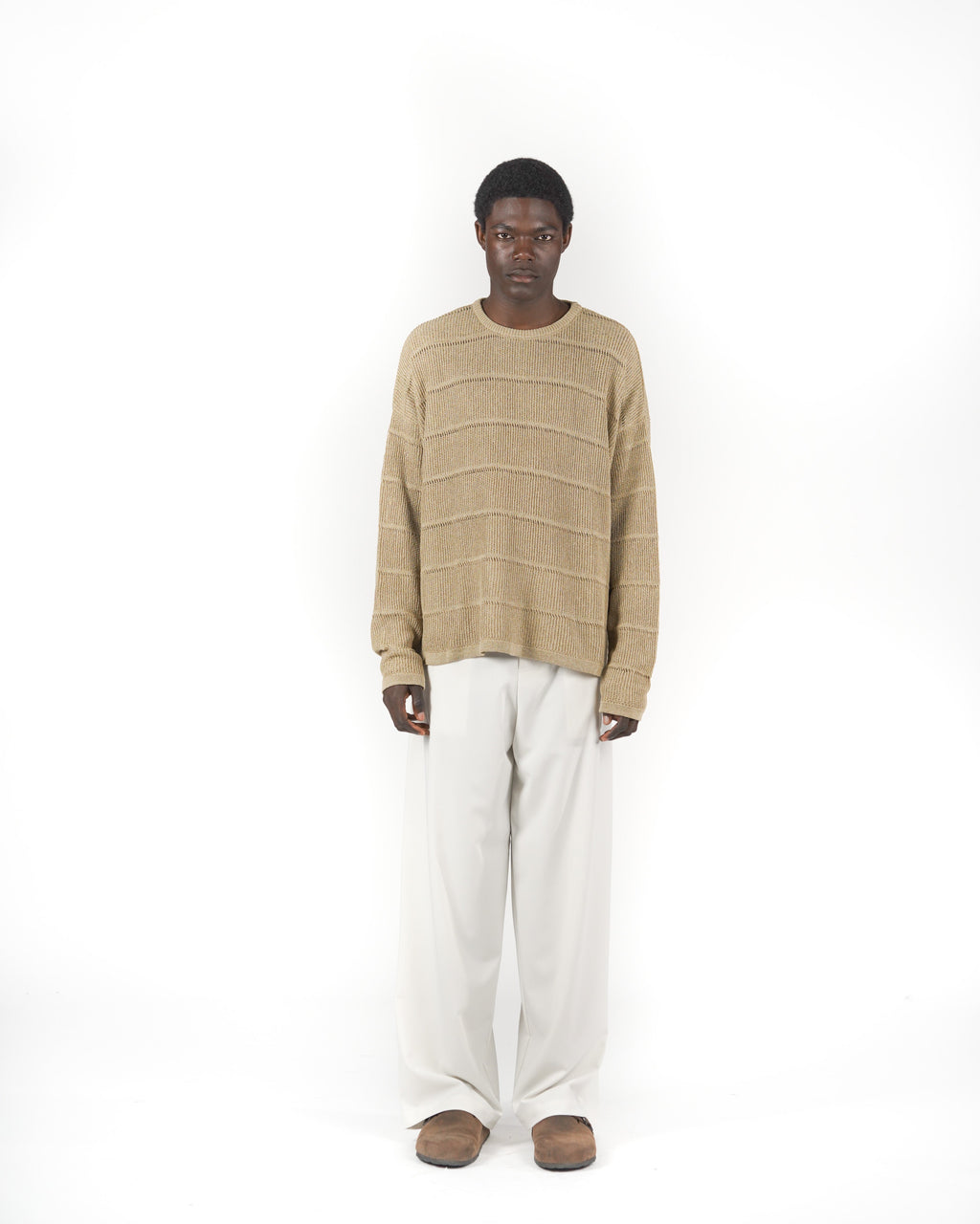 Longsleeve in maglia beige