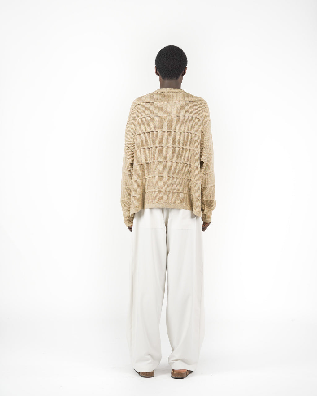 Longsleeve in maglia beige