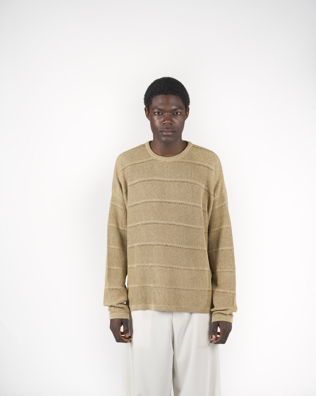Longsleeve in maglia beige