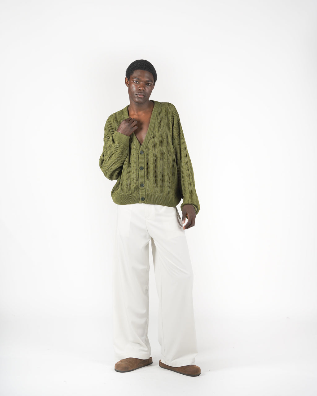 Cardigan verde