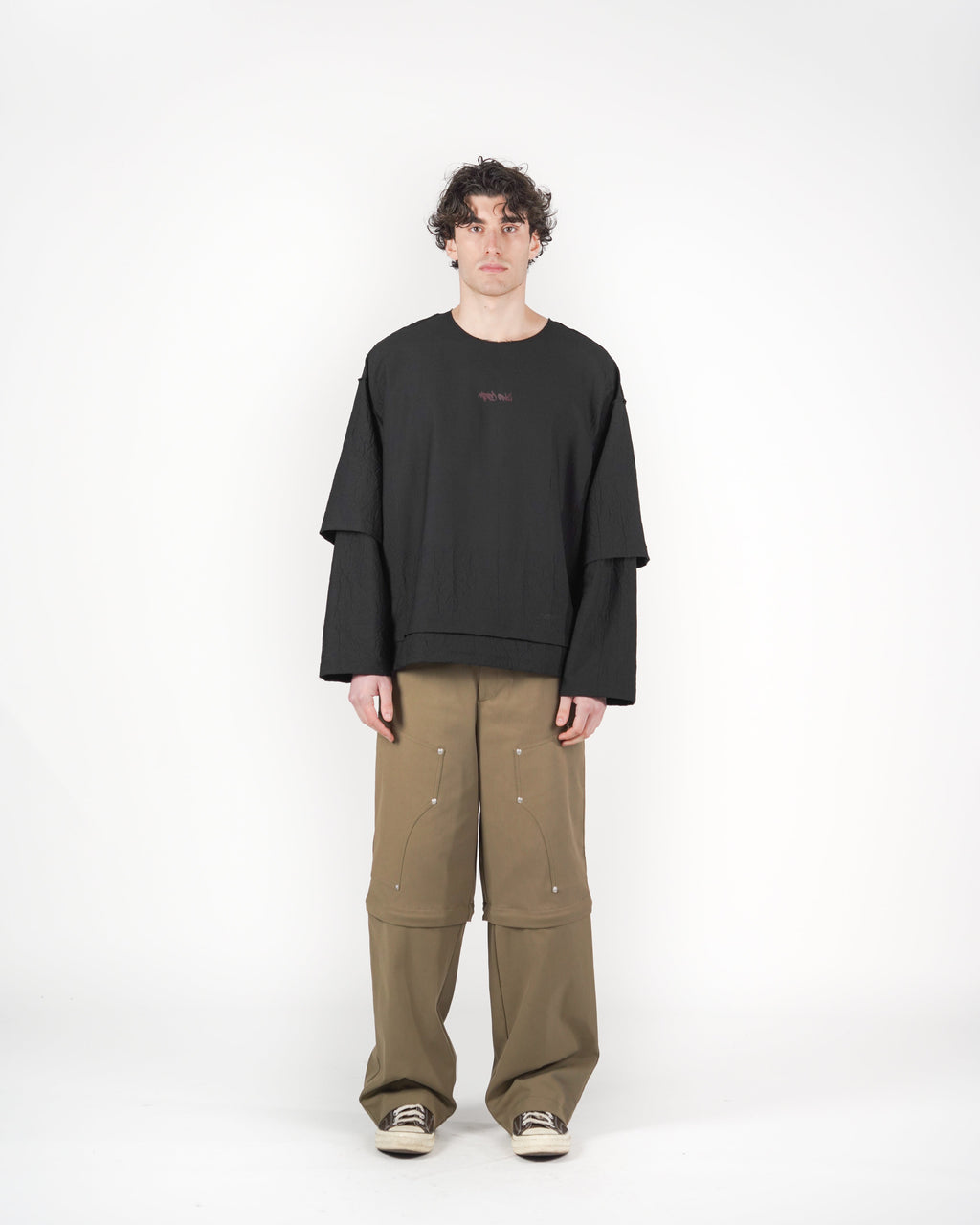 Longsleeve doppia manica nera