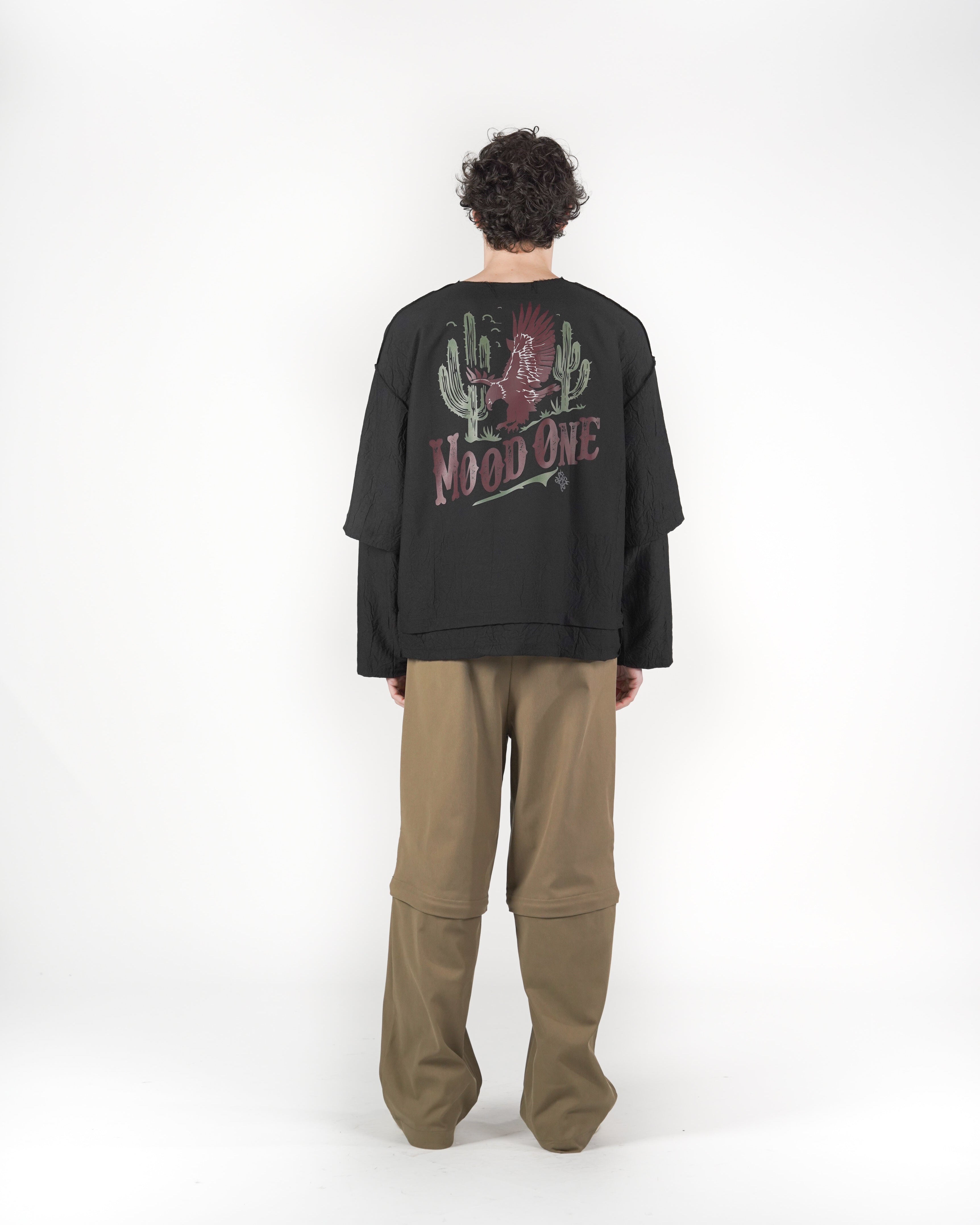 Longsleeve doppia manica nera